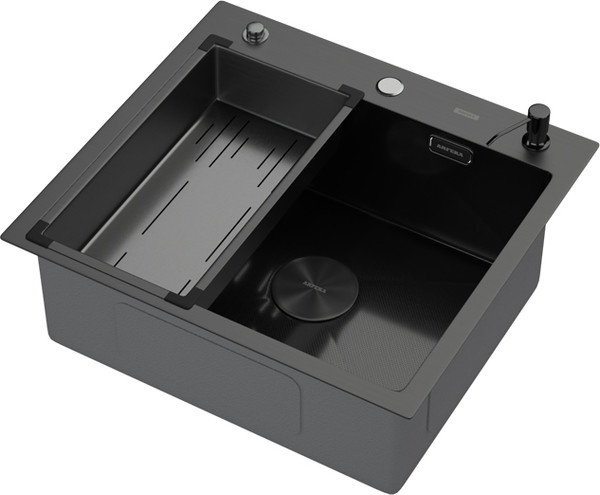 Мойка кухонная Arfeka ECO AR 55x50 POP-UP+CL G+DS