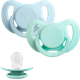 Набор пустышек Paomma Силиконовые 6-18 мес (Baby Blue/Milk Mint) - 