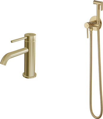 Гигиенический душ со смесителем Oliveeka OL-829902+88139017-BG (золотой матовый) - 