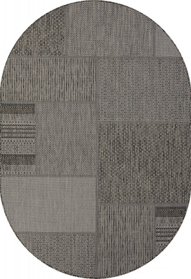 Циновка Merinos Kair S139-OVAL-BLACK-GRAY (2х2.9) - 