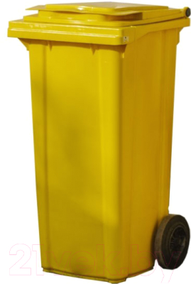Контейнер для мусора Plastik Gogic 120л (желтый)