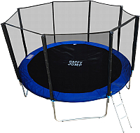 Батут Happy Jump PRO 10ft с внешней сеткой и лестницей (312см) - 