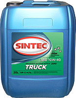Моторное масло Sintec Truck 10W40 CI-4/SL / 122442 (20л) - 