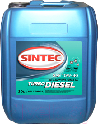 

Моторное масло Sintec, Turbo Diesel 10W40 CF-4/SJ / 122446