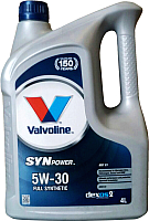 Моторное масло Valvoline SynPower MST C3 5W30 / 872597 (4л) - 