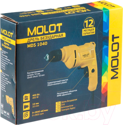 Дрель Molot MDS 1040 (MDS104000024A1)