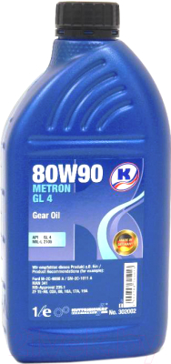 

Трансмиссионное масло Kuttenkeuler, Metron GL4 80W90 / 302002