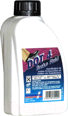 Тормозная жидкость Kuttenkeuler Brake Fluid DOT 4 / 321002 (1л)