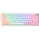 Клавиатура Furycube V68 Flow White Switch / ZY870015 (белый/розовый) - 