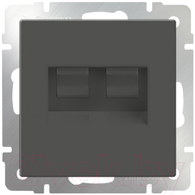 

Розетка Werkel, WL07-RJ45+RJ45 / а033765