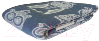 Одеяло для малышей Klippan Дымчатая сова 140x205 (шерсть)