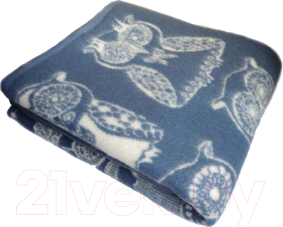 Одеяло для малышей Klippan Дымчатая сова 140x205 (шерсть)