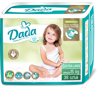 Подгузники детские Dada Extra Soft Large 6 (38шт)