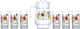 Набор для напитков Luminarc Minuet P6287 - 