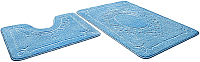 Набор ковриков Shahintex Эко 45x71/45x43 (голубой) - 