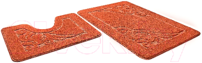 Набор ковриков для ванной и туалета Shahintex Эко 45x71/45x43 (кирпичный)