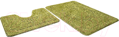 Набор ковриков для ванной и туалета Shahintex Эко 45x71/45x43 (салатовый)