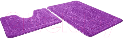 Набор ковриков для ванной и туалета Shahintex Эко 45x71/45x43 (фиолетовый)