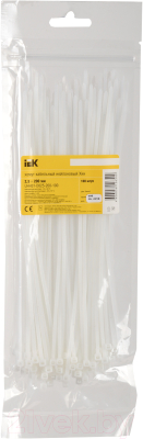 Стяжка для кабеля IEK UHH31-D036-180-100 (100шт)