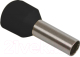 Набор наконечников-гильз для кабеля IEK UGN10-006-06-12 (100шт, черный) - 