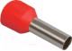 Набор наконечников-гильз для кабеля IEK UGN10-D15-03-08 (100шт, красный) - 