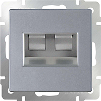 

Розетка Werkel, WL06-RJ45+RJ45 / а033760