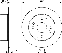 

Тормозной диск, 0986479504