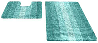 Набор ковриков Shahintex Multimakaron 60x90/60x50 (голубой) - 