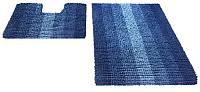 Набор ковриков Shahintex Multimakaron 60x90/60x50 (синий) - 