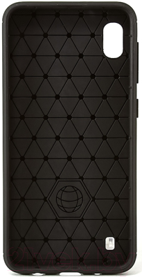 Чехол-накладка Case Brushed Line для Galaxy A10 (черный, матовый)