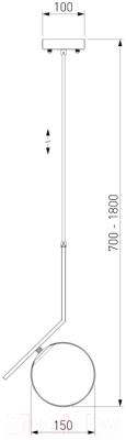 Потолочный светильник Евросвет Frost Long 50159/1 (хром)