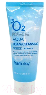 Пенка для умывания FarmStay O2 Premium Aqua Foam Cleansing (100мл)