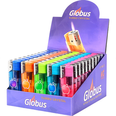 Комплект зажигалок Globus Turbo Crystal DYF002 (50шт) - 