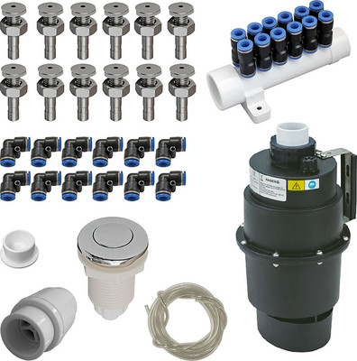 Аэромассажная система MVL AM-SET6-613 KIT (хром) - 