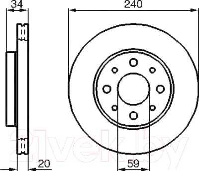

Тормозной диск Bosch, 0986479121