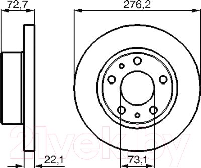 

Тормозной диск Bosch, 0986479162