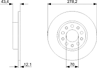 Тормозной диск Bosch 0986479292 - 