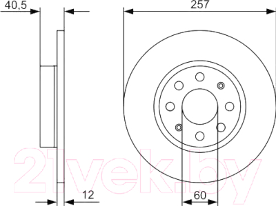 

Тормозной диск Bosch, 0986479402