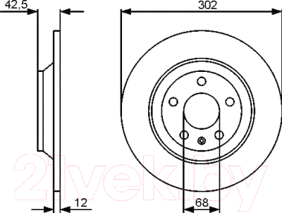 

Тормозной диск Bosch, 0986479458