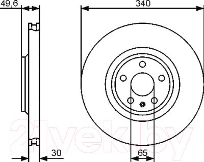 Тормозной диск Bosch 0986479464