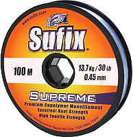 Леска монофильная Sufix Supreme x10 0.60мм / DS1SU060003A9S (100м, синий) - 