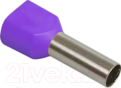 Набор гильз для кабеля IEK UTE10-4-D3-2-100 (20шт, фиолетовый)