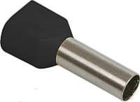 Гильза для кабеля IEK UTE10-D6-0-100 (100шт, черный) - 