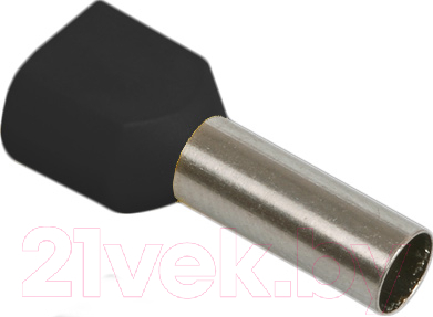 Набор гильз для кабеля IEK UTE10-D6-0-100 (100шт, черный)