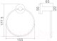 Миниатюра изображения товара Кольцо для полотенца Ledeme L71704