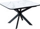 Обеденный стол Kenner BK900 (черный/керамика Gloria White) - 