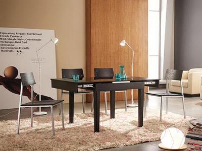 Обеденный стол Мебельные компоненты Diva (чёрный) - в интерьере