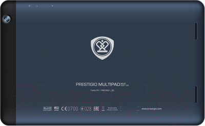 Планшет Prestigio MultiPad Muze 5021 8GB 3G (PMT5021_3G_CIS) - вид сзади