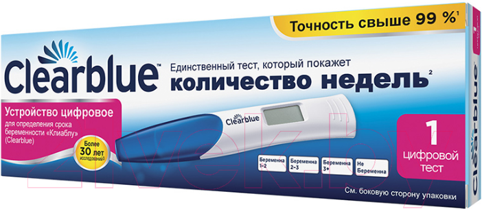 Тест на беременность Clearblue Digital цифровое устройство (1шт)