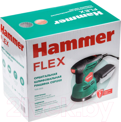 Эксцентриковая шлифовальная машина Hammer Flex OSM260